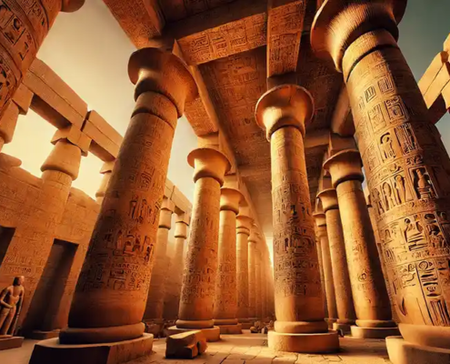 Tausende Besucher im Tempelkomplex von Karnak - Ägypten 9 karnak tempel aegypten